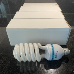 4 LS Photo Pro Studio Umbrella Daylight White Light Bulbs PB-45 120V 45W