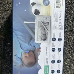 Babysense 5" HD Split-Screen Baby Monitor, Video Baby Monitor with 2 Cameras and Audio, Night Light, 1000ft Range, Two-Way Audio, 4X Zoom, Night Visio