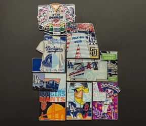 2026 LOS ANGELES DODGERS MURAL MYSTERY PIN PUZZLE SET OF 7