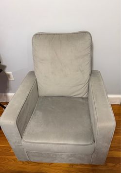 Suede Rocking Chair