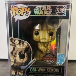 2022 Funko Pop! Star Wars #536 OBI-WAN KENOBI Special Edition ART SERIES NEW!!!
