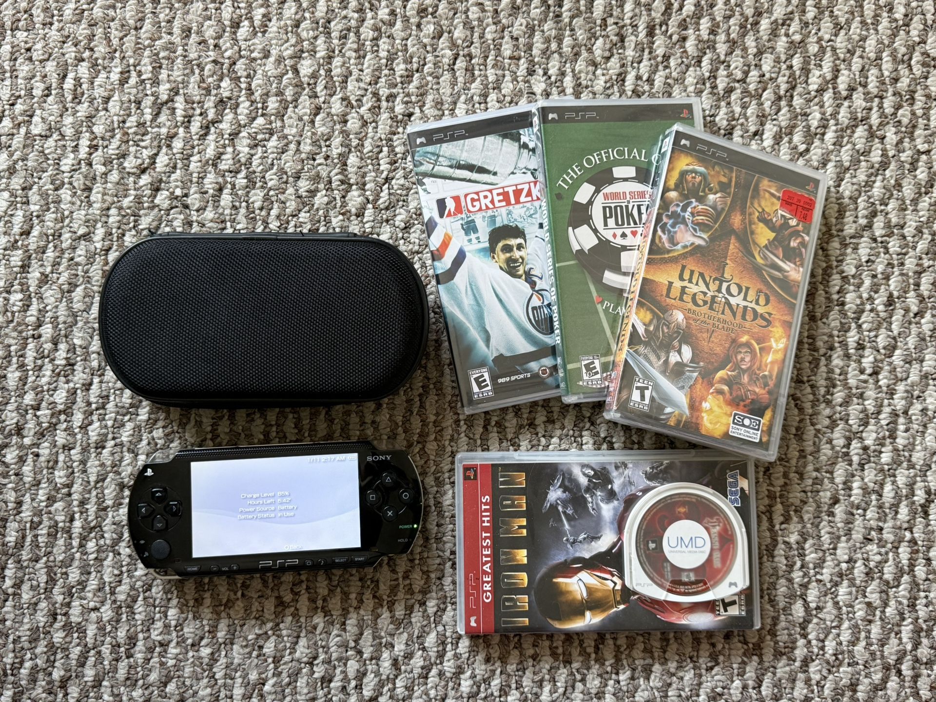 PSP 1001 + 5 Games