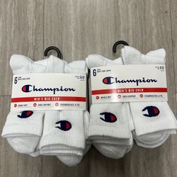 NWT Champion men’s cushioned mid crew socks 12 pairs