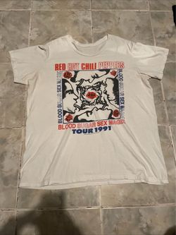 Red Hot Chili Peppers Blood Sugar Sex Magic Tee 1991  XL 2016 REPRINT