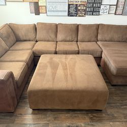 Custom Sofa Sectional With Ottoman 