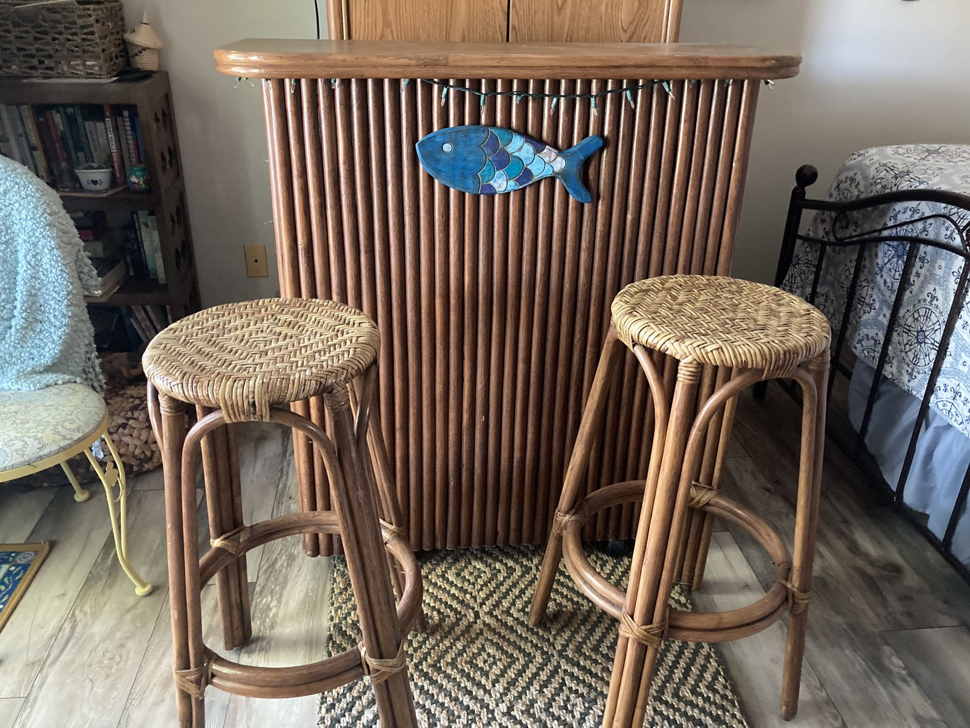 Tiki Bar and Stools