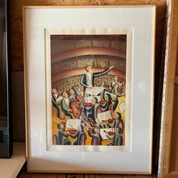 John August Swanson Conductor Serigraph Print 34.5"x26" Signed & Numbered 66/240