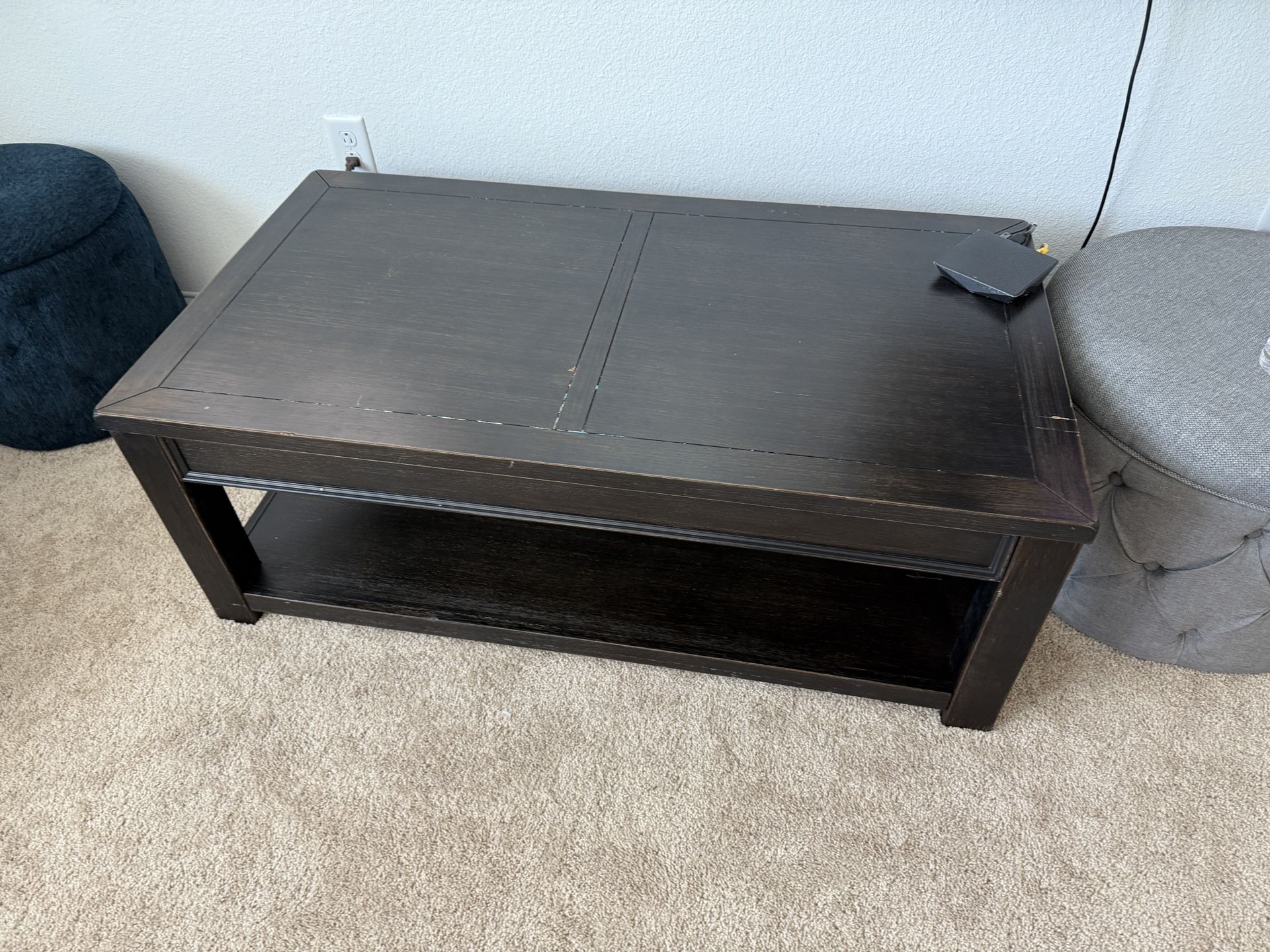 Coffee Table And Ottoman