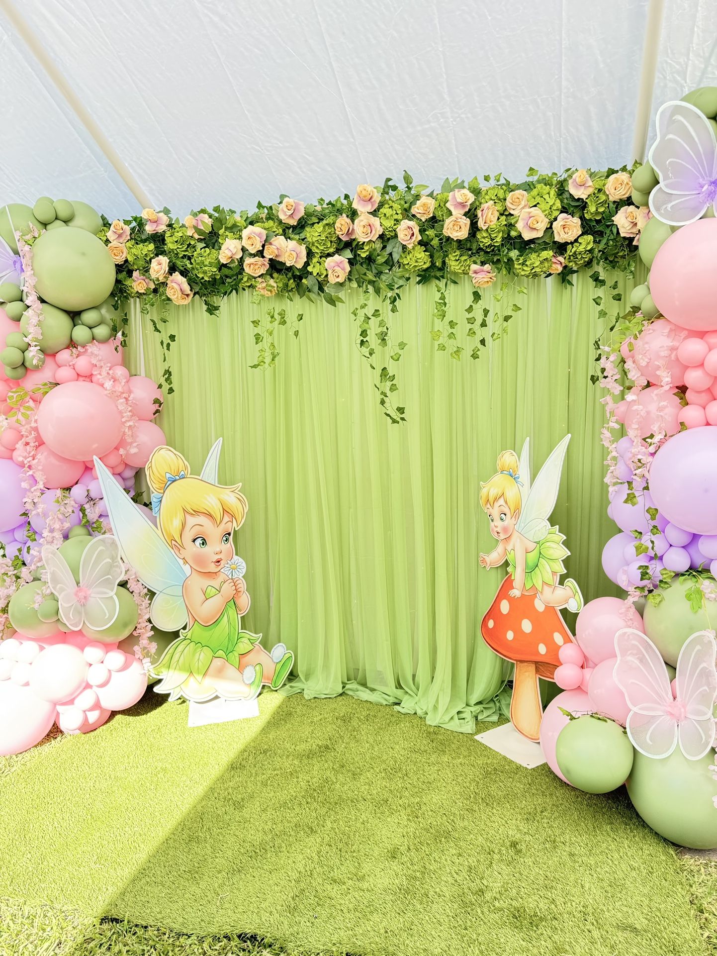 Tinker bell Baby Shower Decor