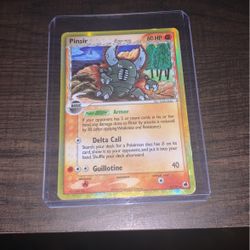 Very Rare Shiny Pinsir Pokémon Card