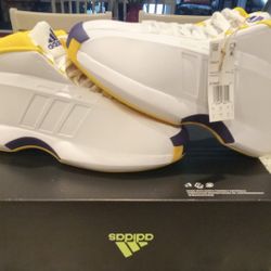 100% AUTHENTIC Men's Adidas CRAZY 1 KOBE "2022" Sunshine/Court Purple MAMBA size 10 NEW IN BOX  DS $80 FIRM 