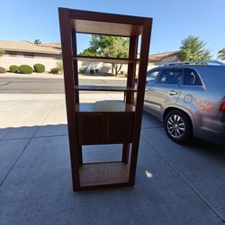Solid wood bookshelf