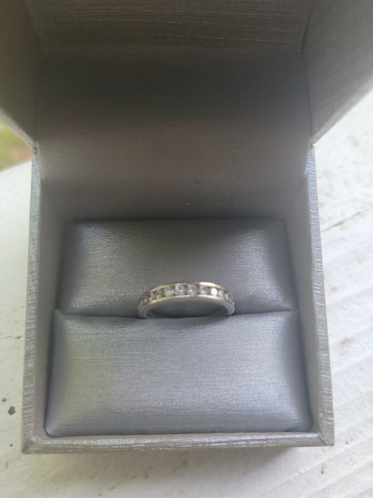 Diamond Wedding Band. Size 7