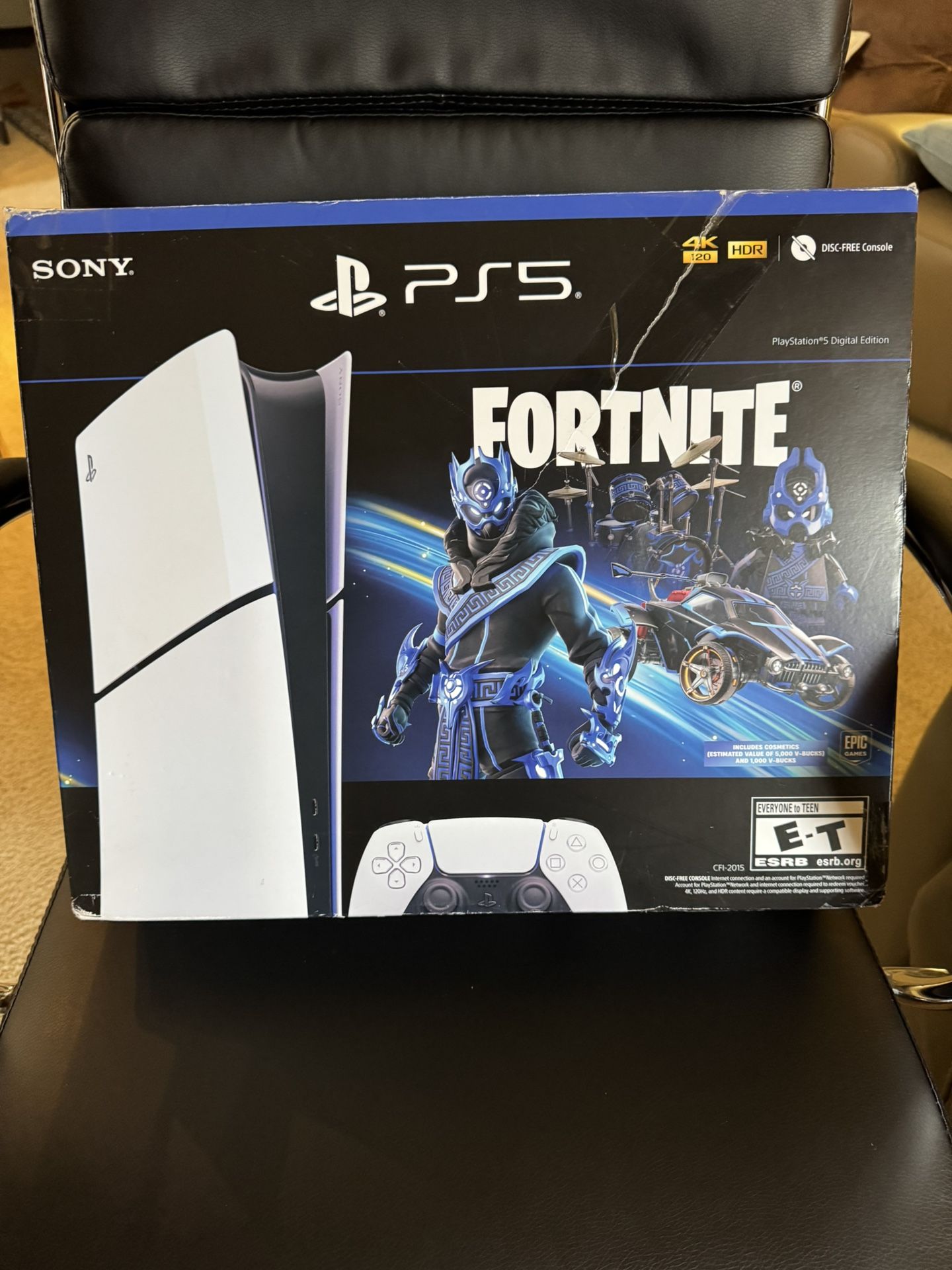 PS_5 Slim Digital Edition - Fortnite Cobalt Star Bundle (1TB SSD) | Disc-Free 4K Gaming Console with Bonus Content