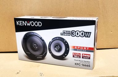 Kenwood Sport Series Car Speakers 6.5" 2-Way Coaxial Speaker System 300 Watts KFC-1666S 🚨 No Credit Needed 🚨 Payment Options Available 🚨