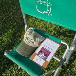 Jack Nicklaus Signed With Chair From 1995 Masters. JSA Certificate 