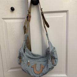True Religion Horseshoe Motif Slouchy Hobo Bag – Denim