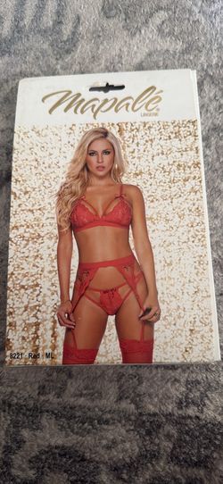 Conjunto de Lencería Mapalé Rojo Talla M/L Nuevo