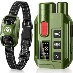 Waterproof & Rechargeable Dog Shock Collar with Remote – 3300ft Range