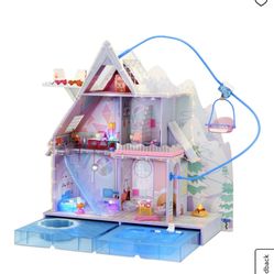 LOL OMG doll winter cabin chalet wood NEW in box kids girls dolls play toddler