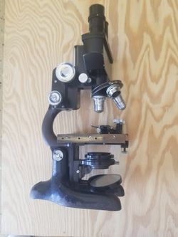 Vintage Bausch & Lomb Microscope PAT Jan. 5, 1915 One INT