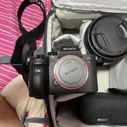 Sony a7iii sigma 24-70 Lens And Sony HVL-F32M Flash