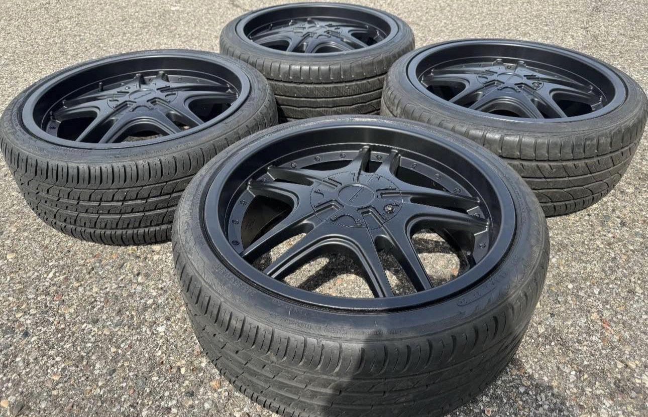 20” FORD DODGE CHEVY WHEELS RIMS TIRES NISSAN TOYOTA CHRYSLER 5-LUG UNIVERSAL