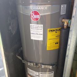Rheem water heater install