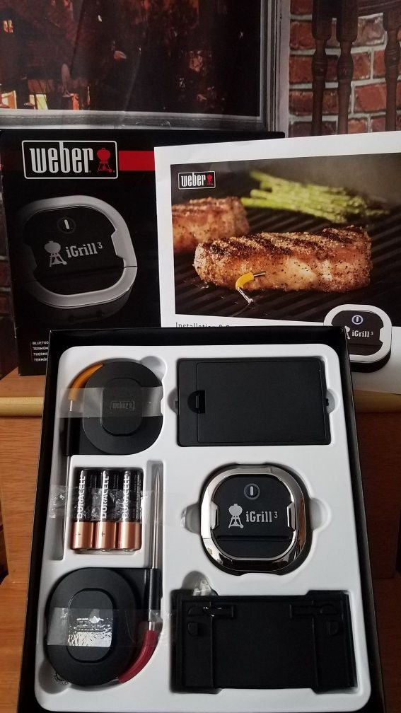 Weber 7204 iGrill 3 Bluetooth Smart BBQ Grill Thermometer