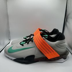 Nike Savaleos “Grey Fog Clear Emerald” weightlifting shoes