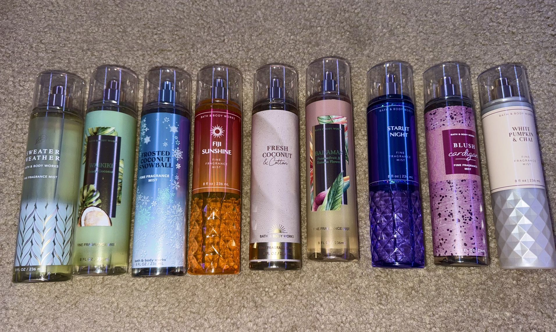 Bath and Body Works Sprays