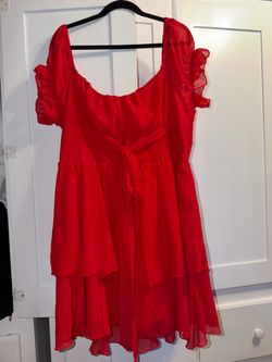 SHEIN MOD Summer red dress