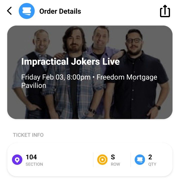 Impractical Jokers Live (2 Tickets)