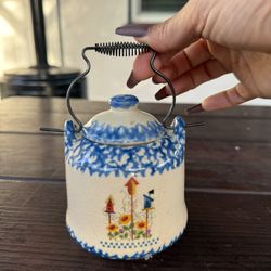 Stoneware Candle Holder