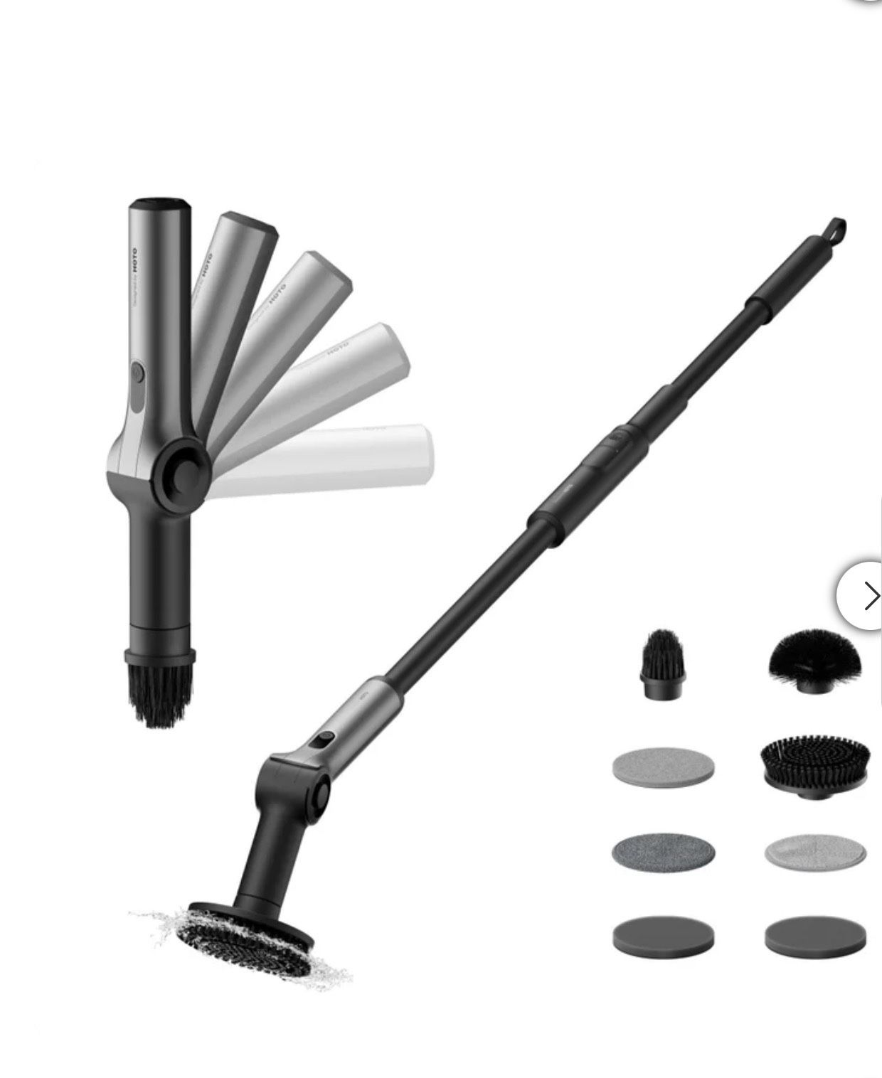 HOTO Flexi Cordless Spin Scrubber