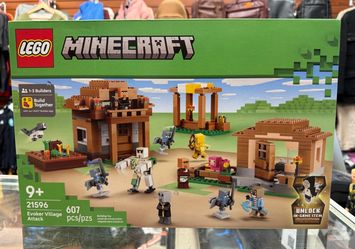 LEGO Minecraft 21596 Evoker Village Attack 607 Pieces NEW Factory Sealed