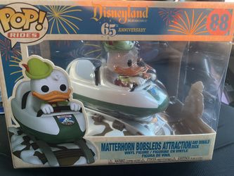 Disneyland Resort 65th anniversary Matterhorn Bobsleds Attraction and Donald Duck