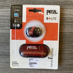 Petzl E+Lite Emergency Headlamp with Case ~ NEW/SEALED