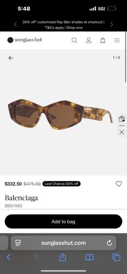 Balenciaga Cat Eye Sunglasses