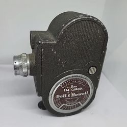 Vtg Bell and Howell 1930's Model 134 Film O 8MM camera SUNNY CLOUDY 
