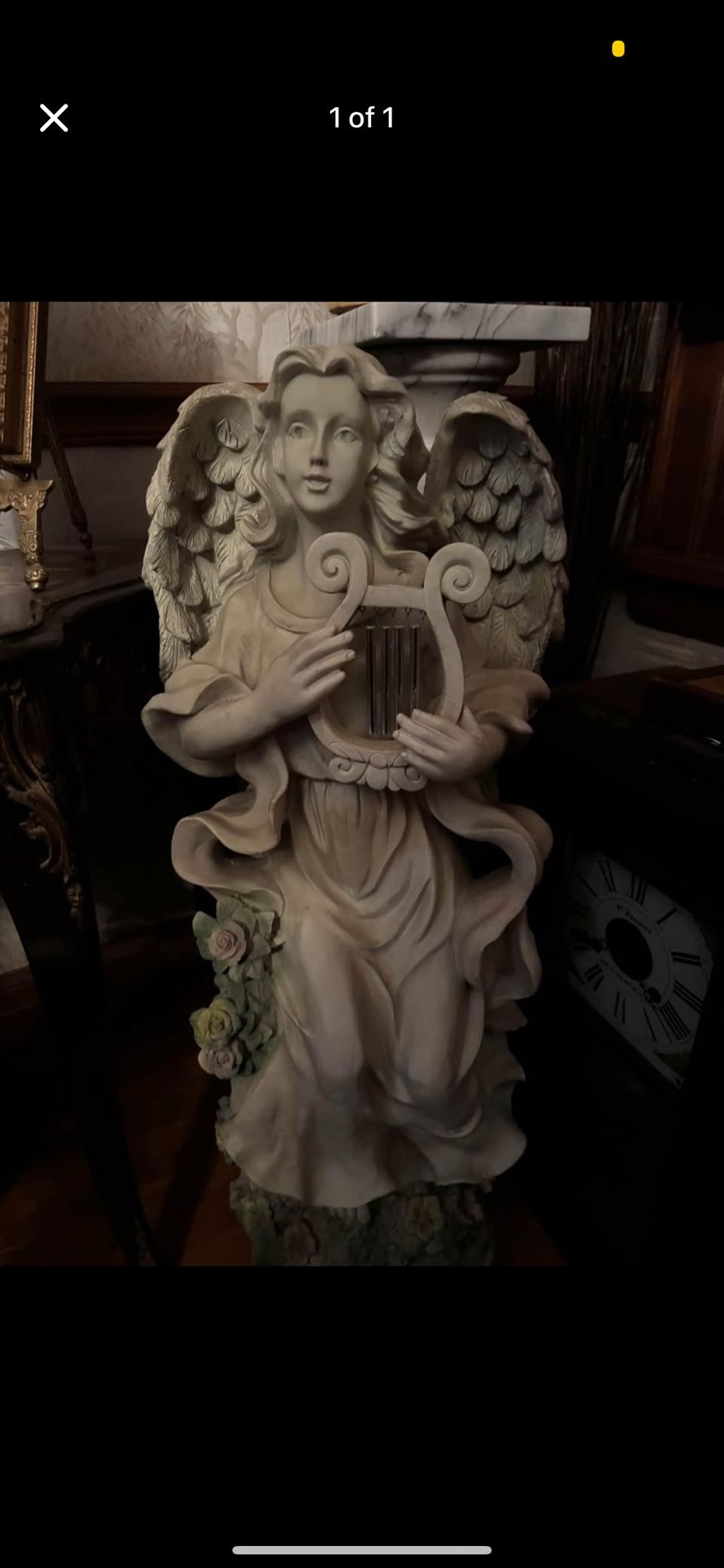 Angel with  harp- Large 