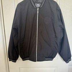 Versace Medusa Mens Black Bomber Jacket - M