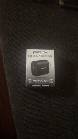Powertek USB-C & A Wall Charger 20W