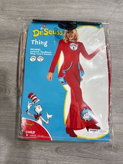 Dr. Seuss Thing 1 or 2 Halloween costume girls large 12-14