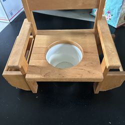 Wooden Potty Toilet Chair 
