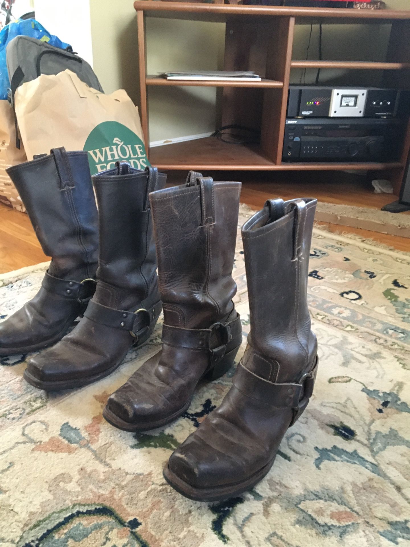 Frye harness boots!