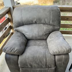 Electric Suede Lounge Chair 