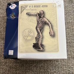 Hall Of Fame Player Yankees Derek Jeter Statue Pewter