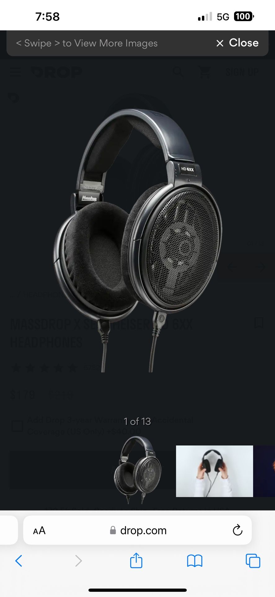 Drop Sennheiser HD 6XX For Sale Today Only