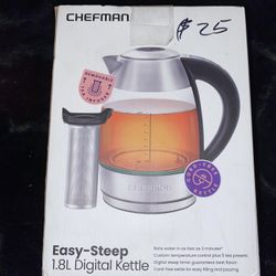 Chefman Easy - Steep 1.8 Litre Kettle • Boil, Steep, Brew, Pour.